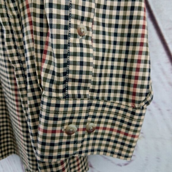 Jos A Bank Traveler's Collection Multicolor Check Men's Long Sleeve Shirt Size L - Picture 5 of 13